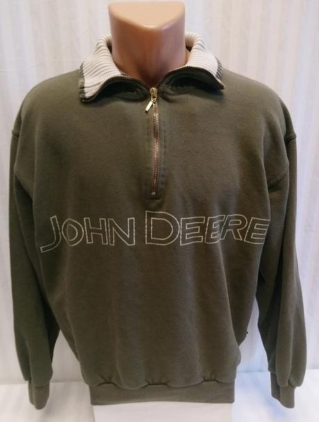 Pánska olivová mikina, john deere, m, m