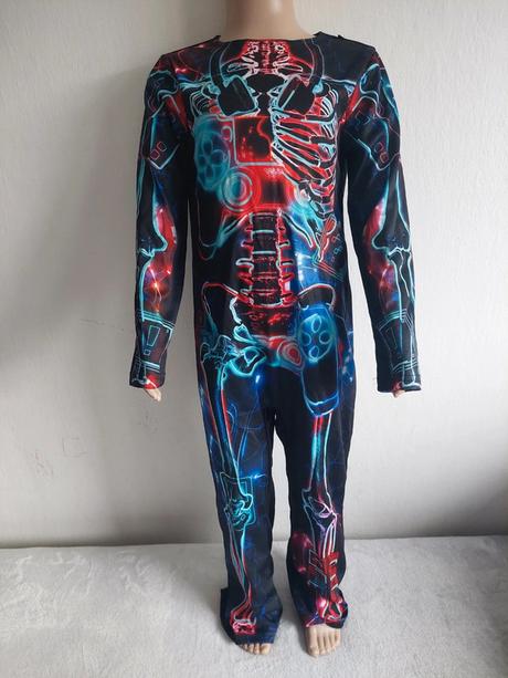 Hráčska kostra svietiaci kostým veľ.110-116,
