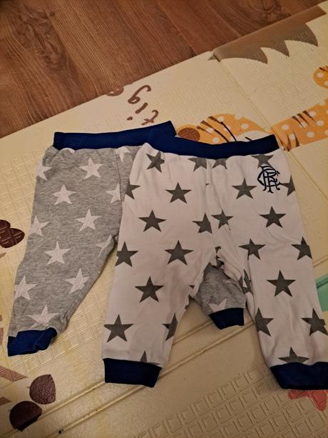 Tepláky pre fanúšikov rangers, rozm.68cm, 2ks, 68