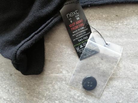 Tenký sveter zn next v36 gothic punk "morticia", next,36