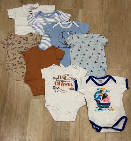 8x body krátky rukáv, 86