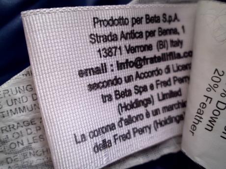 Fred perry zimná(uni) bunda, m