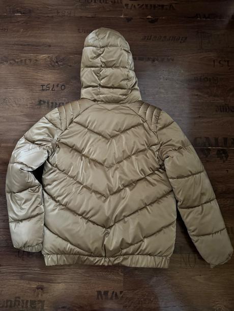 Teplá metalická zlatá jordan bunda, air jordan,152