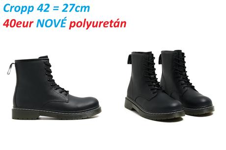 Turistické topánky kožené a polyuretánové, 42