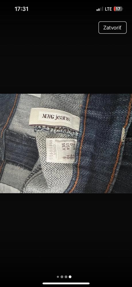 Mango tmavomodra riflova minisukna s ozdobnymi vre, mango,42