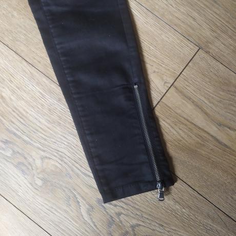 Čierne koženkové nohavice, reserved,36