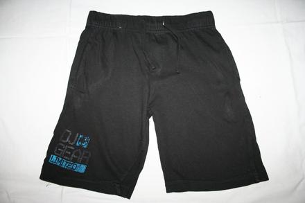 Chlapčenské čierne bavlnené šortky, 128