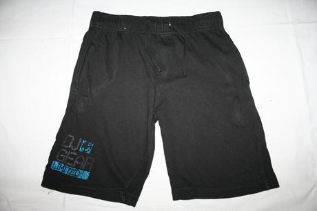 Chlapčenské čierne bavlnené šortky, 128