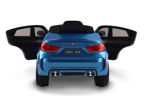 Elektrické autíčko bmw x6m new modré lakované,