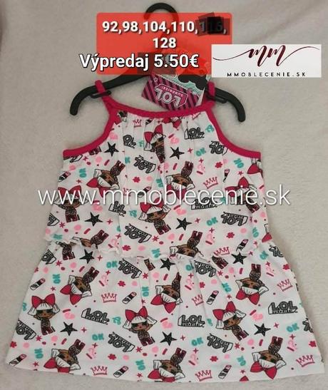 Šaty lol, disney,92 / 104 / 110
