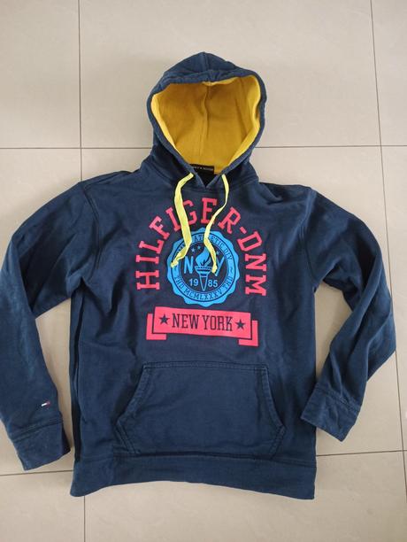 Tmavomodrá mikina tommy hilfiger, tommy hilfiger,m