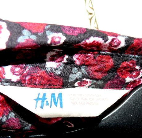 Kvetinková blúzka 140/146, h&m,140