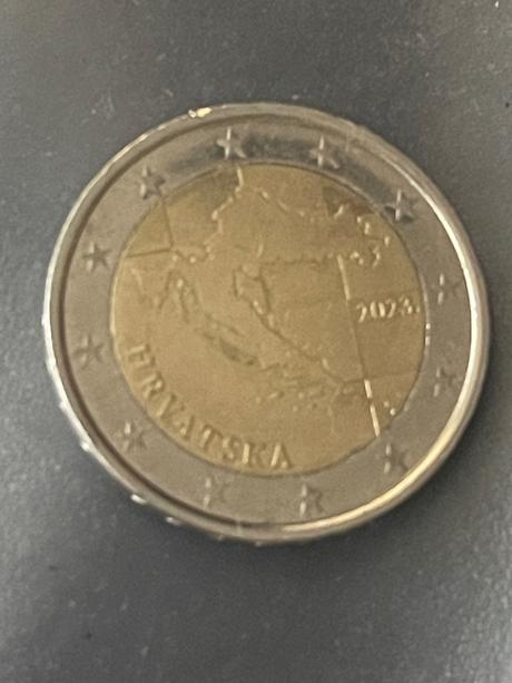 Obehové mince chorvátsko 2023,