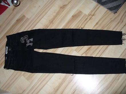 Čierne rifle skiny xxs 32, tally weijl,32