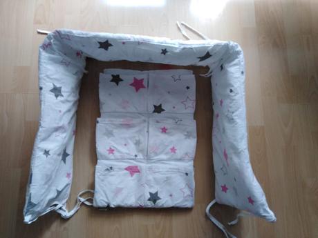 Dievčenský mantinel a organizér do postieľky, dĺžka (cm): 170