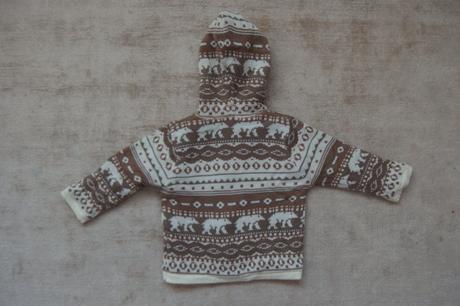 Pusblu pletená bunda, 86