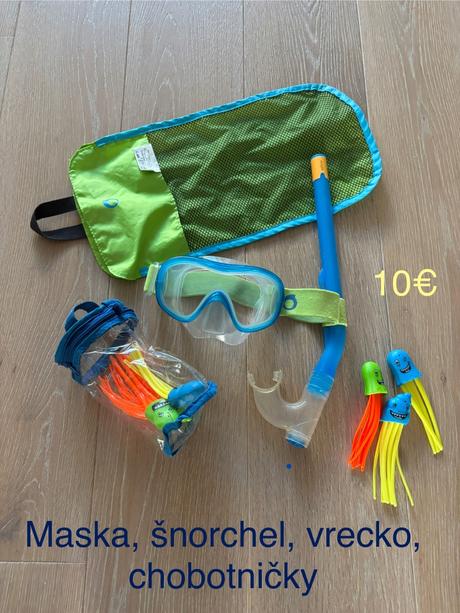 Detský set na potápanie - šnorchel, maska,