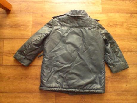 Modrá kožušinková bunda 98, 116