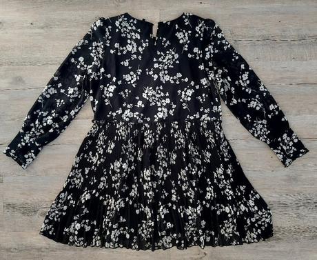 Čiernobiele kvetinové šaty vero moda, vero moda,l