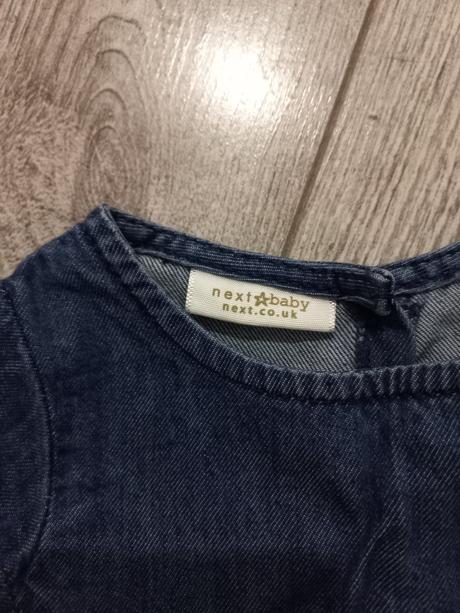 Šaty next rifľové 62, next,62