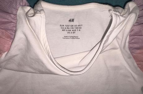 Dvojdielna súprava trička a sukne h&m v.122/128, h&m,122