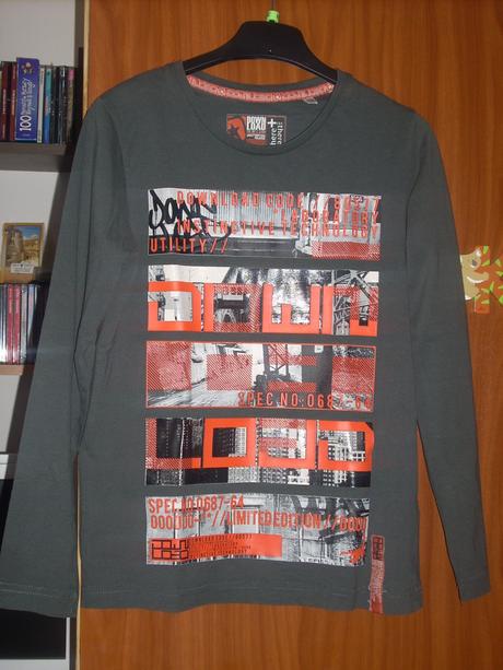 Tričko s dlhým rukávom, c&a,140