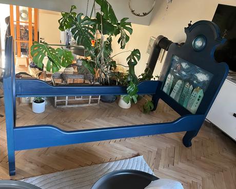 Neobarokova postel 90x200cm,