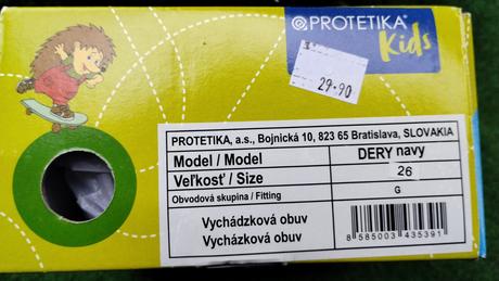 Sandálky protetika 26, protetika,26