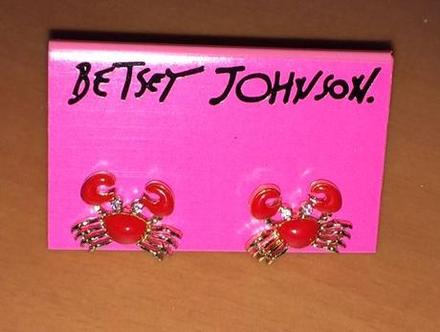 Náušnice kraby - betsey johnson, 