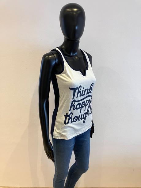 Dámske bielo-modré tričko s nápisom (38), gate,m