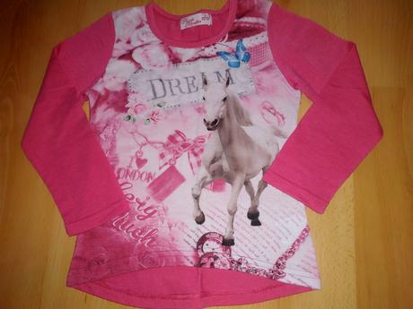 Dievčenské tričko s koníkami, 98