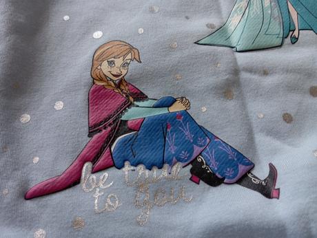 Frozen anna elsa olaf bledomodré tričko mikina 104, primark,104