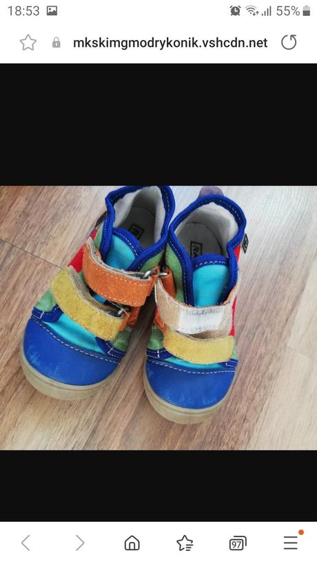 Prechodné topánky rak, rak,22