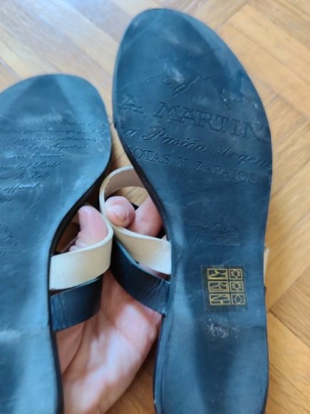 La martina luxusne kozene, kvalitne letne sandalky, 38