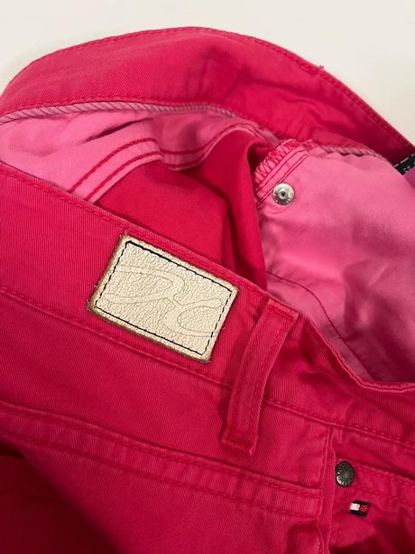 Cyklamenové nohavice tommy hilfiger veľkosť l, tommy hilfiger,l