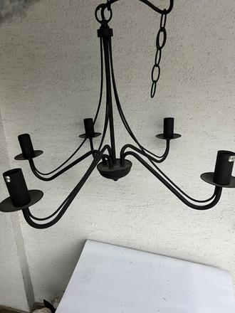 Predam tento 5 ramenny kovovy luster,