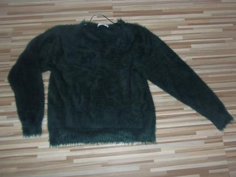 Sveter huňatý, mango,m