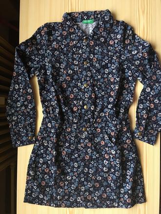 Menčestrové šaty benetton veľ. 140, benetton,140