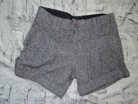 Tvídové kraťasy s trblietkami, xs