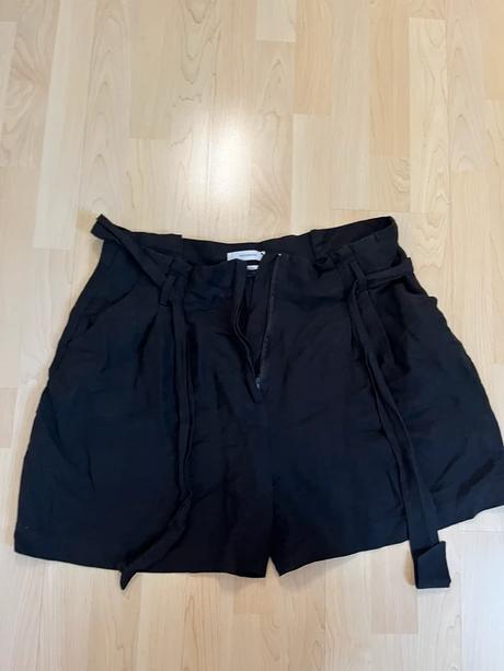 Čierne ľanove kratasy reserved xxl, reserved,xxl