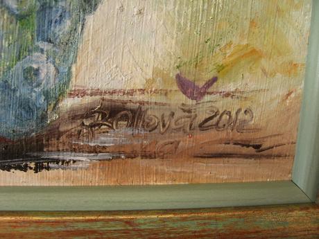 Vôňa fialiek - olejomaľba r. bollová,