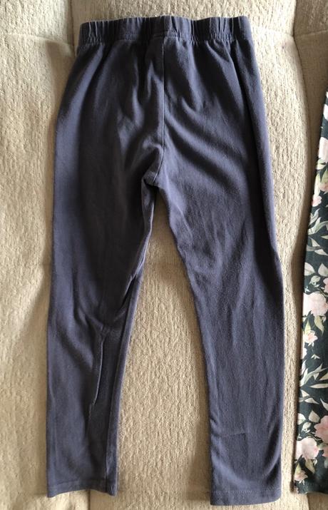 2x handmade bavlnené legíny, lily grey, 104, 104