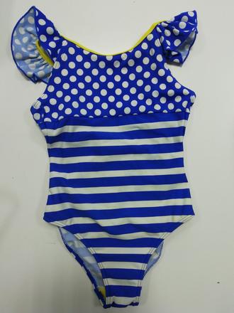 Modro žlté plavky s volánikmi, 98