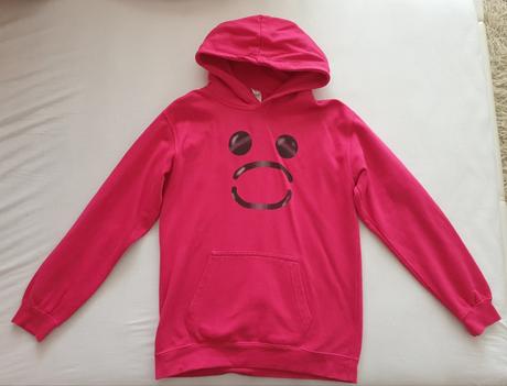 Dievčenská mikina s kapucou a vreckom, 158