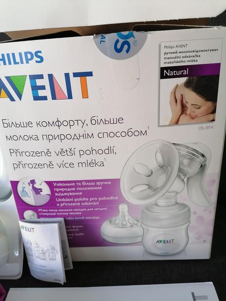 Odsávačka avent philips, zástera na kojenie a náhr, 