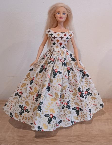 Vianočné šaty pre barbie, 