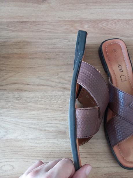 Hnedé kožené šľapky lasocki 39, lasocki,39