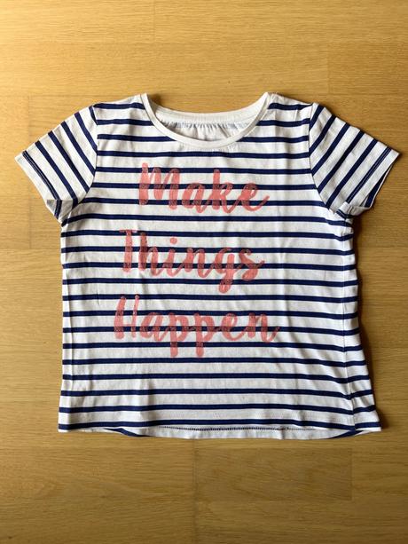 Dievčenské bavlnené tričko veľ.122-128, h&m,122