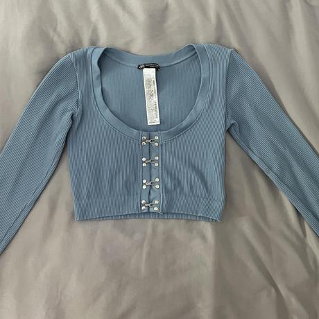 Bezšvový top + legíny m/l, zara,m