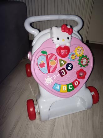 Detské chodítko s motívom hallo kitty,